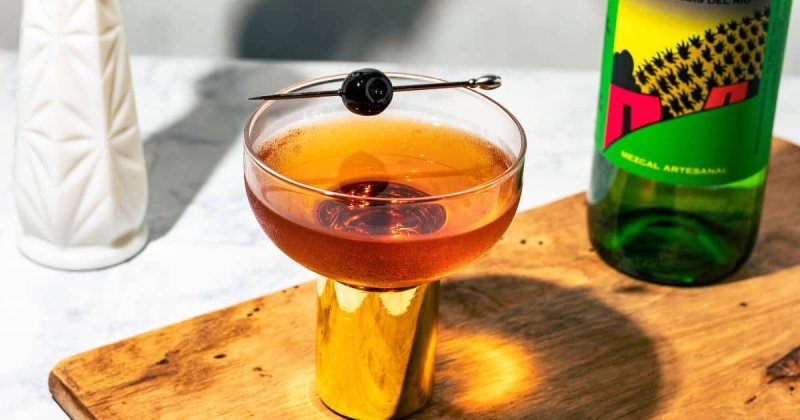 Mezcal Manhattan